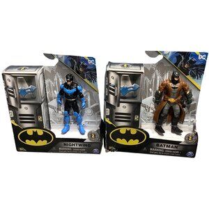 Batman & Nightwing Action Figures Set By Spin Master 2 Figures